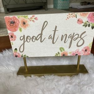 Good at naps table decor